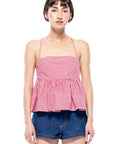 Toit Volant - Imani Top - Red/White Gingham -
