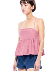 Toit Volant - Imani Top - Red/White Gingham -