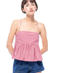 Toit Volant - Imani Top - Red/White Gingham -