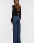 Toit Volant - Coco Cowboy Cut Pants - Dark Indigo -