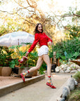 Sock Candy - Lucky Ladybug Sheer Crew Sock -