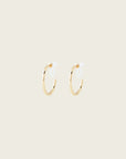 Aiori - Medium Thin Hoop Clip On Earrings - Gold -