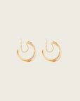 Aiori - Trinity Hoop Clip On Earrings - Gold -