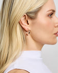 Aiori - Cassie Hoop Clip On Earrings - Rose Gold -