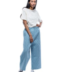 Toit Volant - Aretha Quilted Pants - Teal/White -