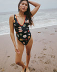 Lisa Says Gah - Gena One Piece - Caviar Dreams Black -