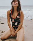 Lisa Says Gah - Gena One Piece - Caviar Dreams Black -