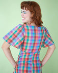Lisa Says Gah - Grace Dress - Colorburst Plaid -