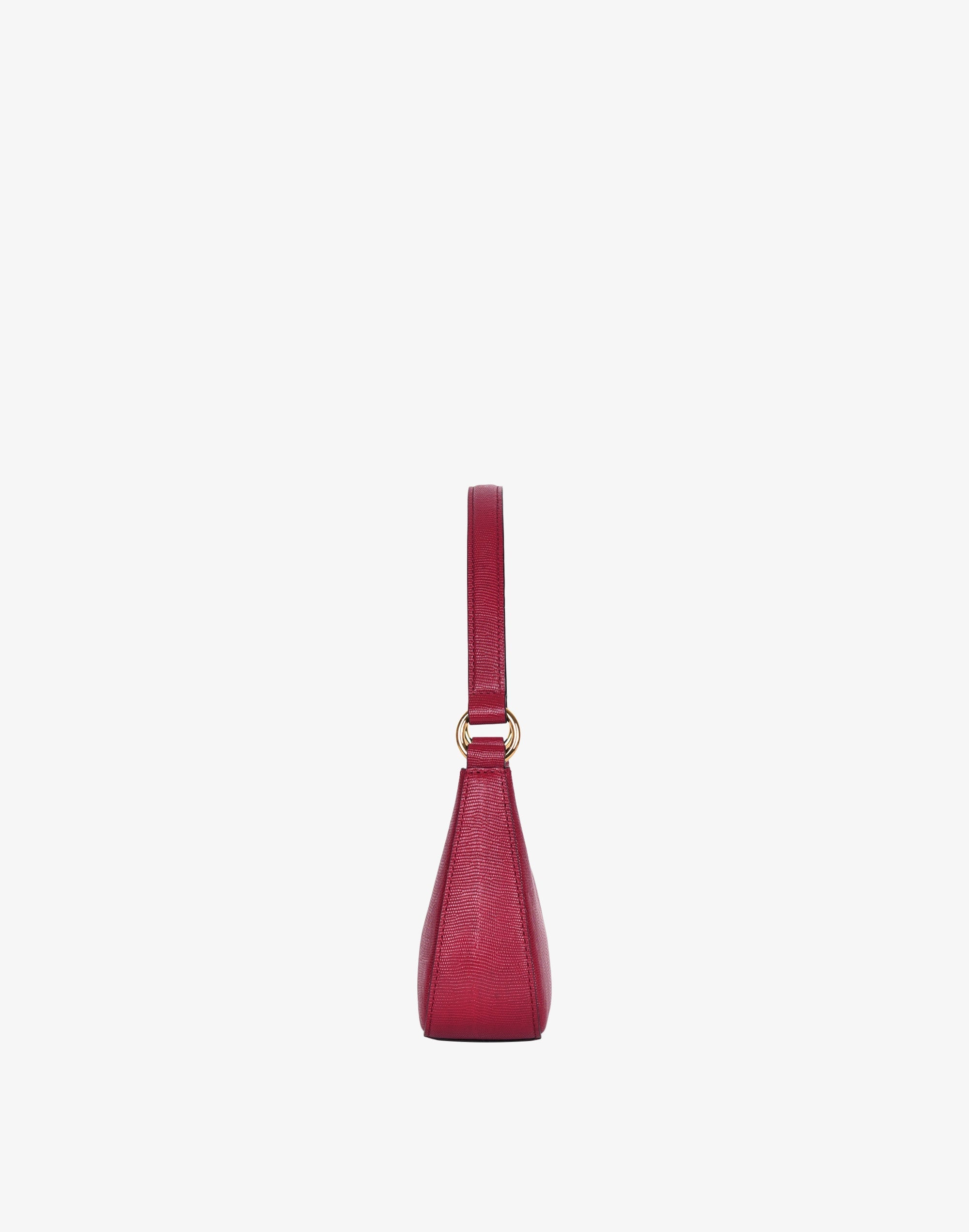 Hyer Goods - Luxe Mini Shoulder Bag - Cherry Red Lizard -