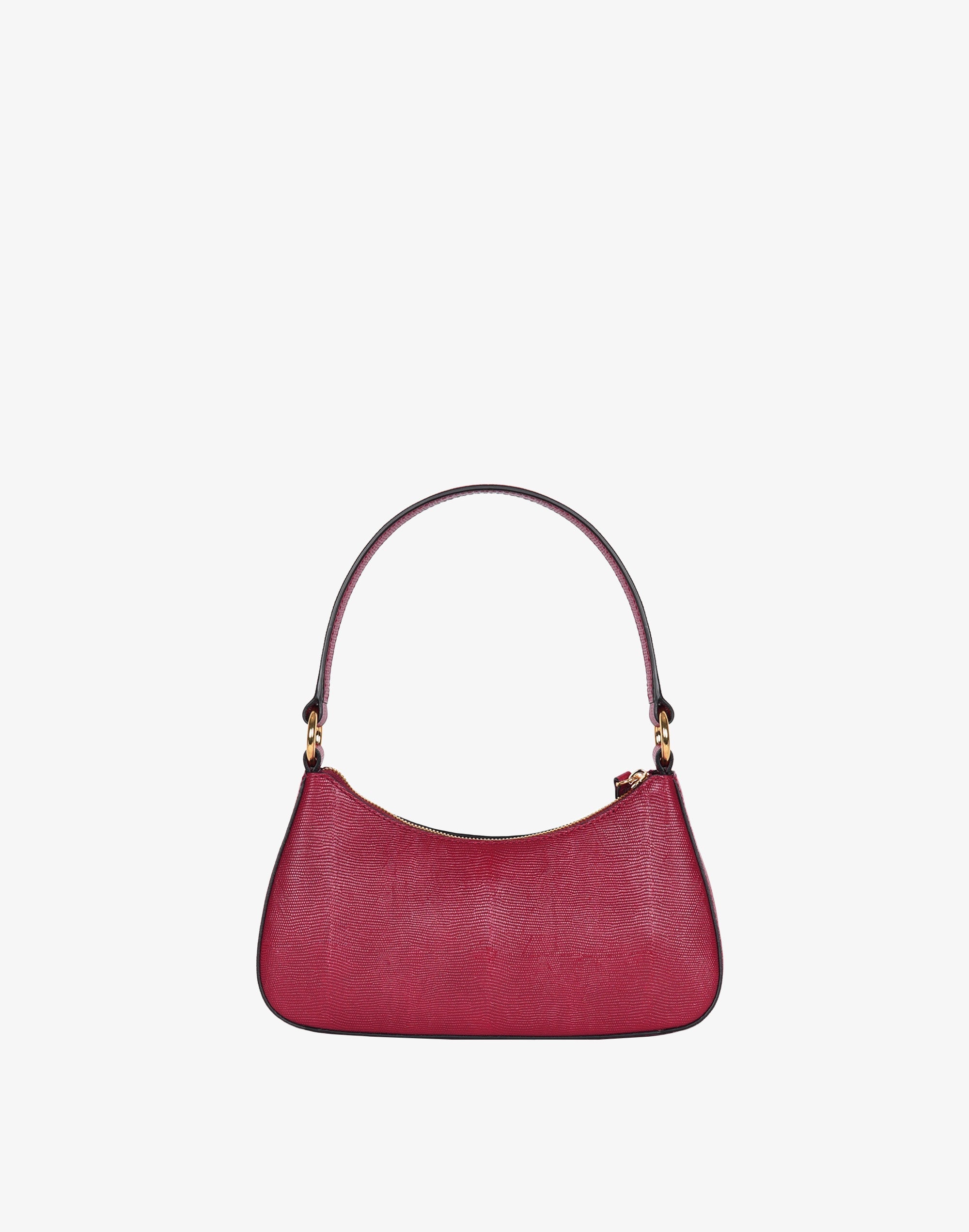 Hyer Goods - Luxe Mini Shoulder Bag - Cherry Red Lizard -