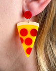 Jenny Lemons - Pizza Acetate Earrings -