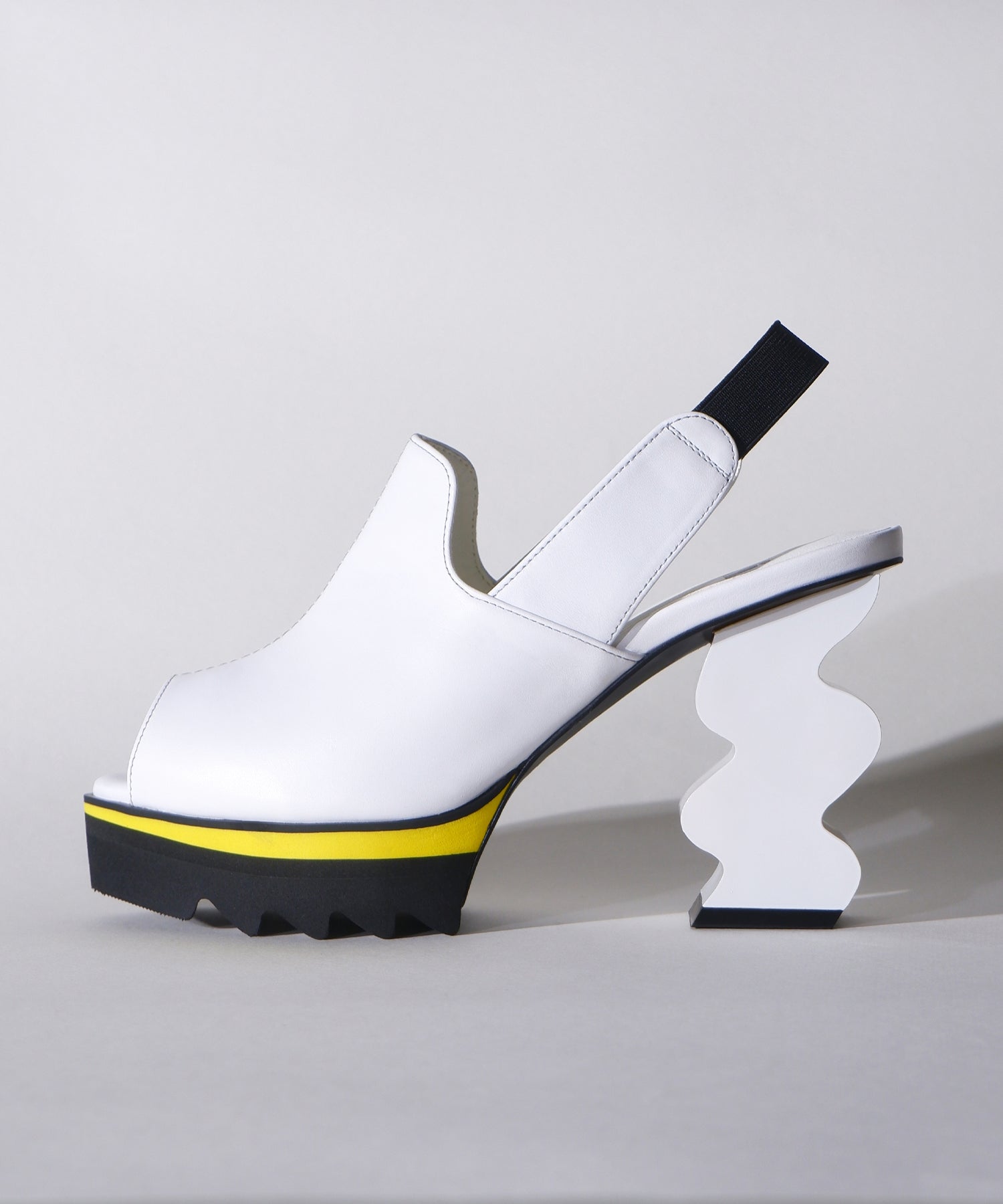 iRi - Reila White Open Toe Platform Heel -