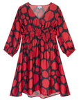 WRAY - Swan Dress - Carnation Dot -