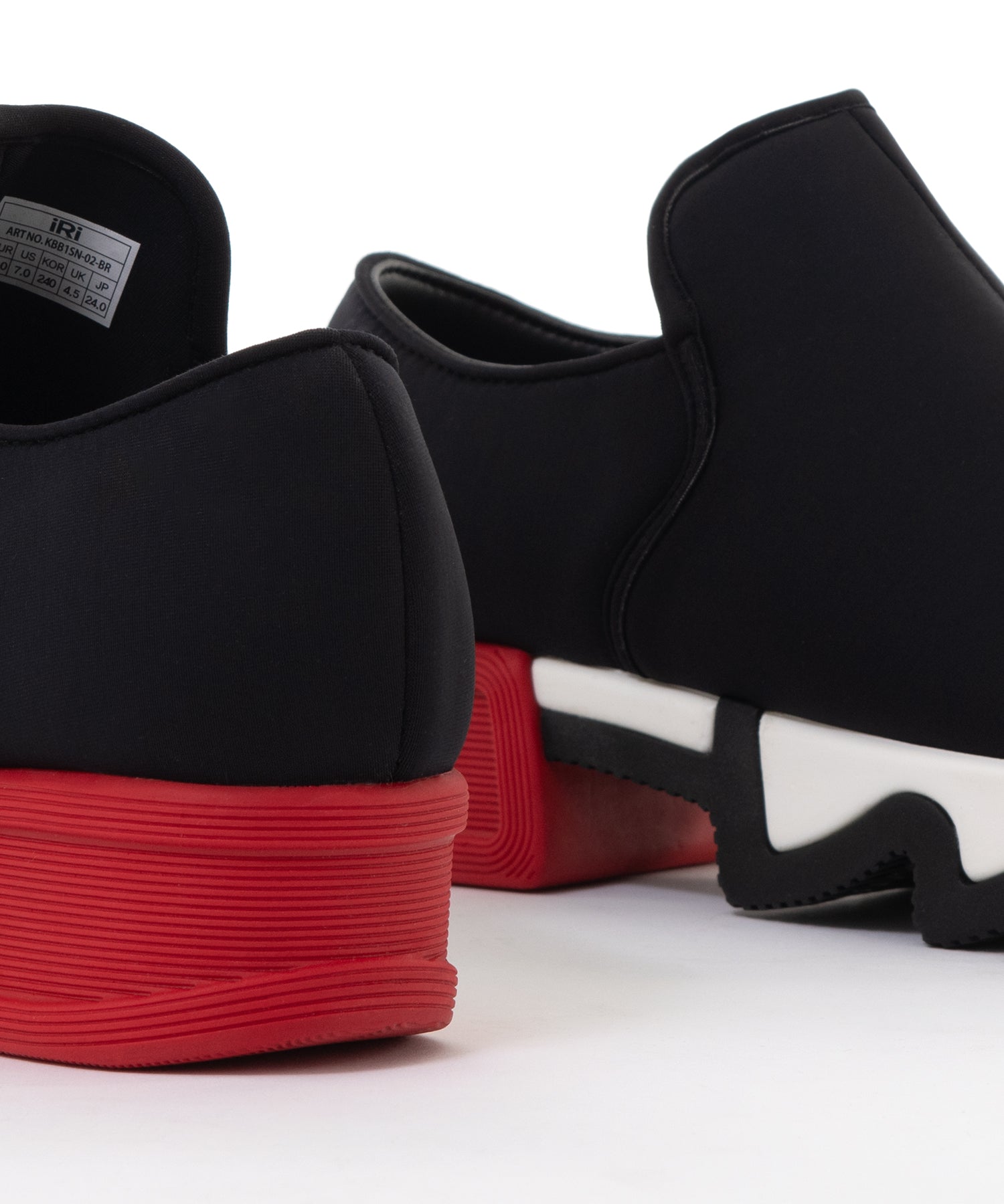 iRi - Wes I Black Red Low Top Sneaker -