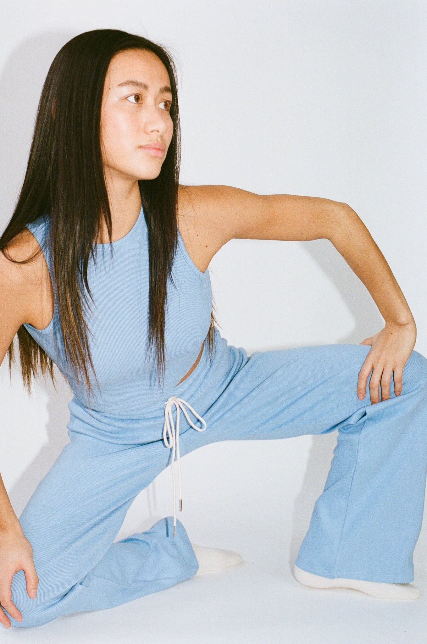 Wildflo Studio - Wide Leg Lounge Pants Cornflower -