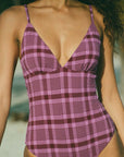 Andie Swim - The Lanikai One Piece - Classic Crocus Plaid -