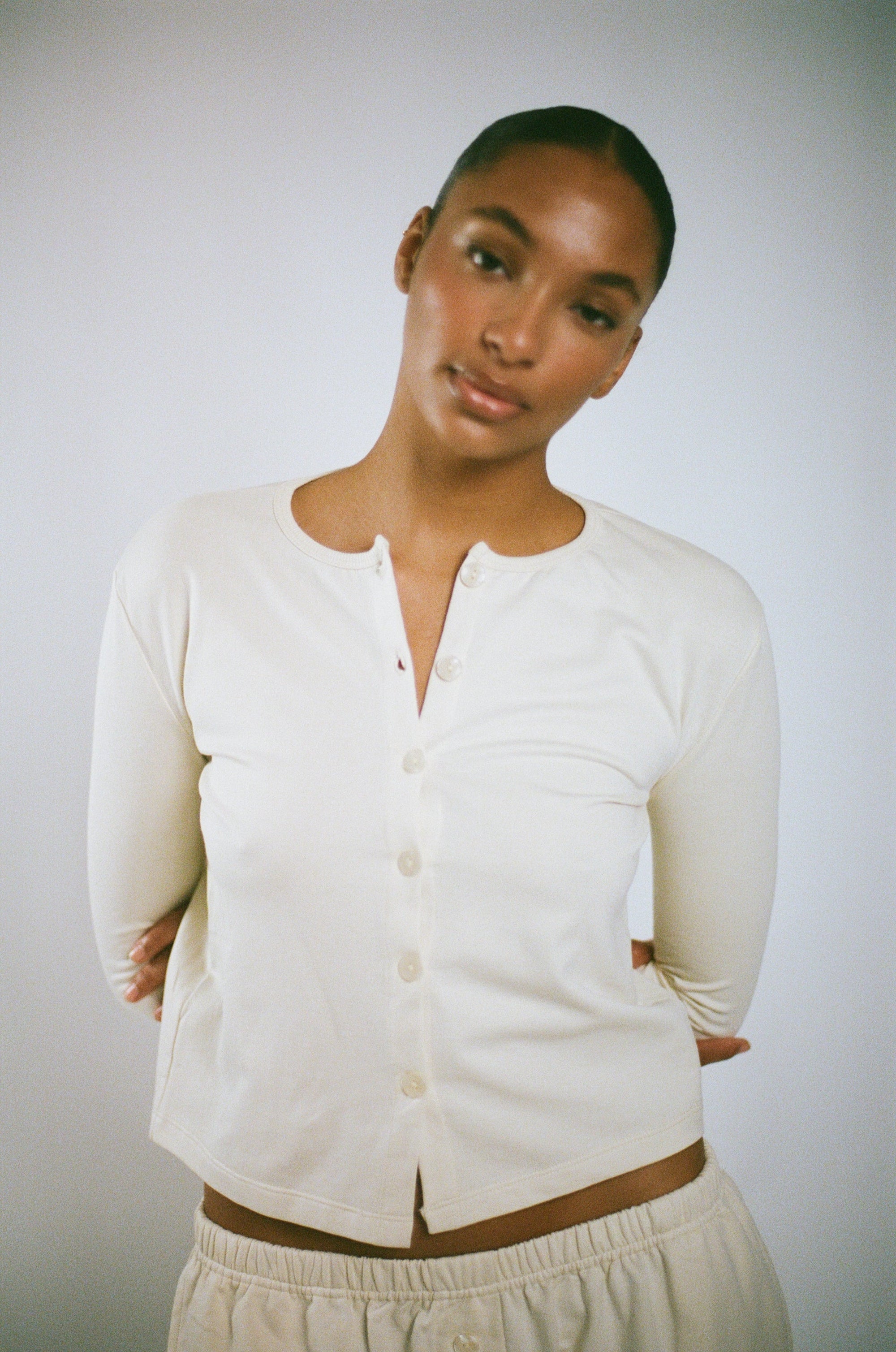 Wildflo Studio - Cotton Cardigan Cream -