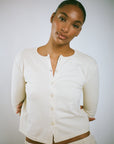Wildflo Studio - Cotton Cardigan Cream -