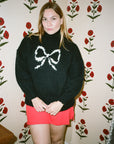 Lisa Says Gah - Cece Turtleneck - Ink Bow -