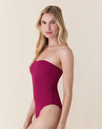 Andie Swim - The Kauai One Piece - Merlot Crochet, Long Torso -