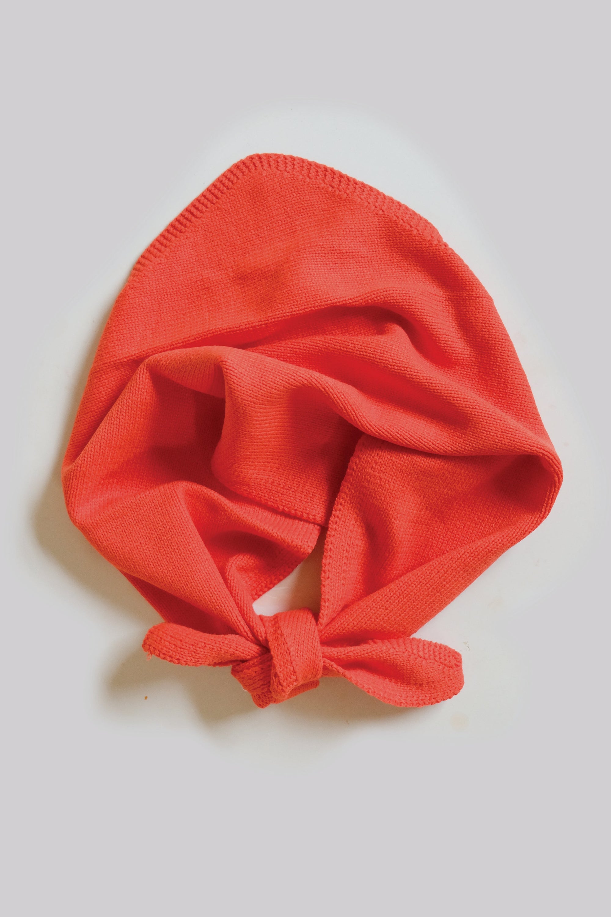Callahan Knitwear - Handkerchief Scarf - Red Orange -