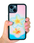 Hand Pic Image 01 Pastel Plumeria iPhone Case