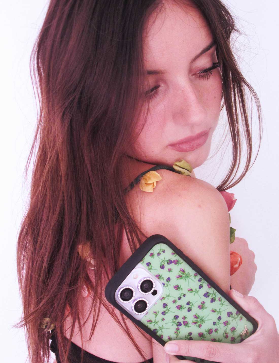 Lifestyle Image 01 Purple Posie Rosie iPhone Case