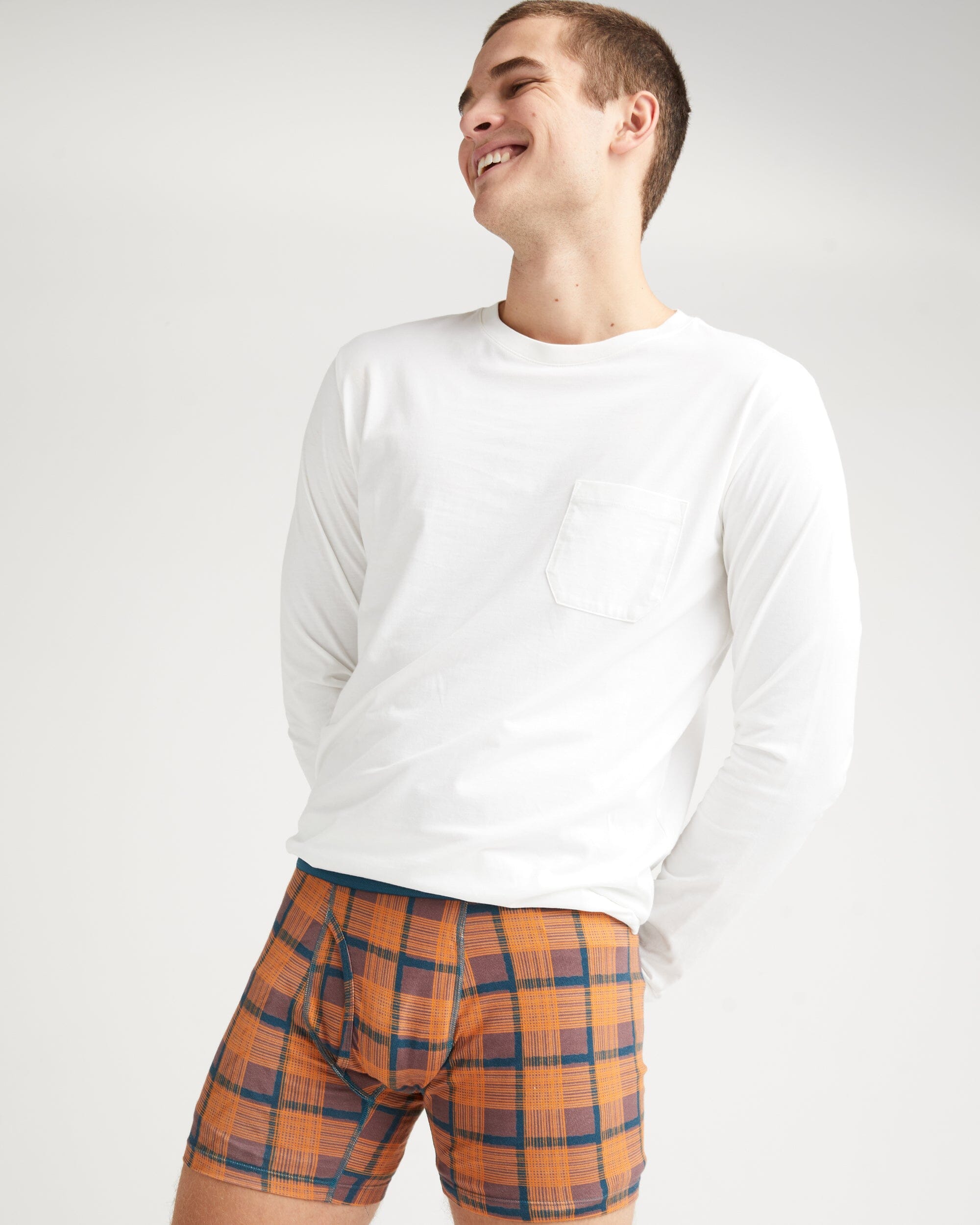 Richer Poorer - Mens Pima Long Sleeve Pocket Tee - White - WHITE