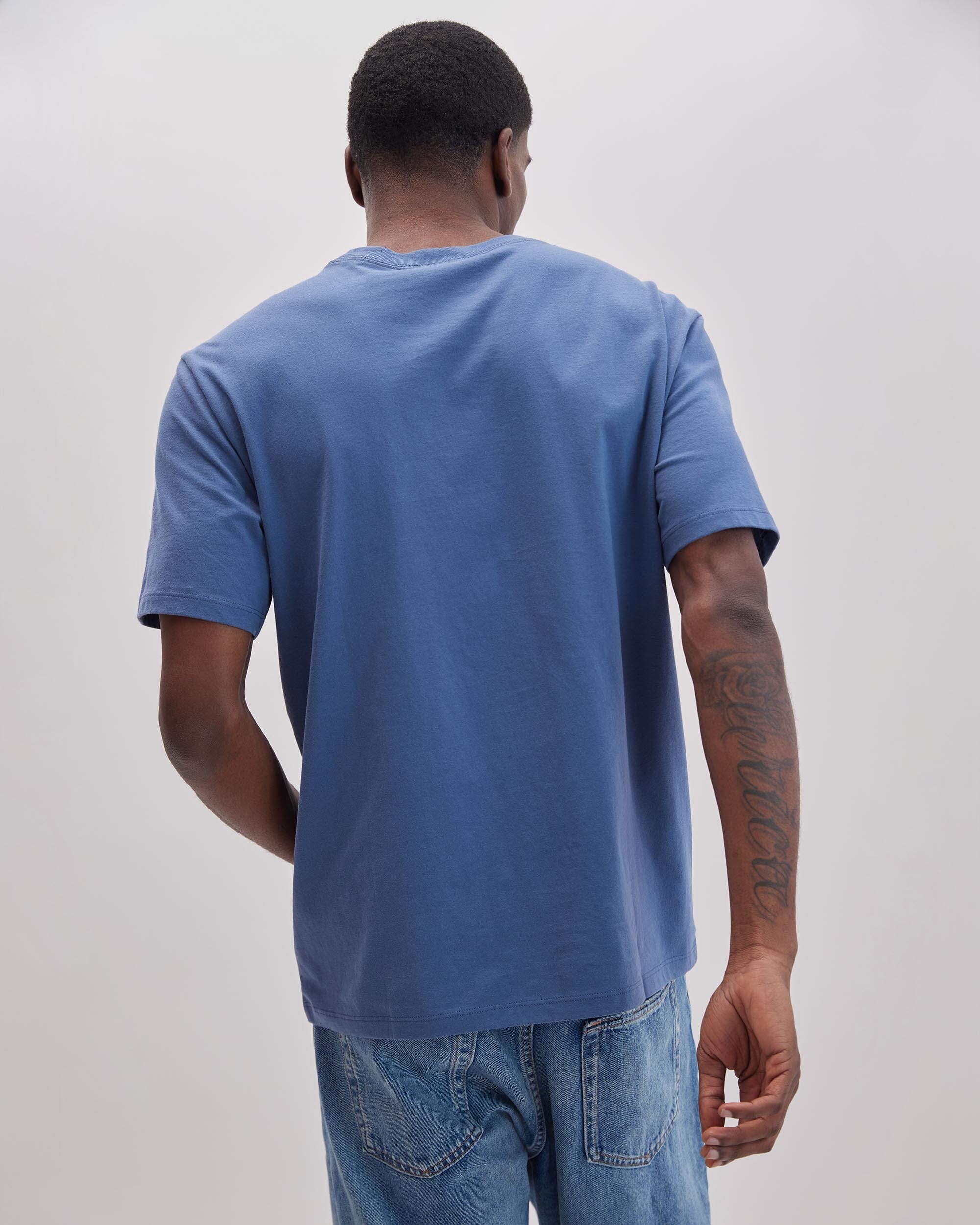 Richer Poorer - Mens Pima Pocket Tee - Vintage Indigo -