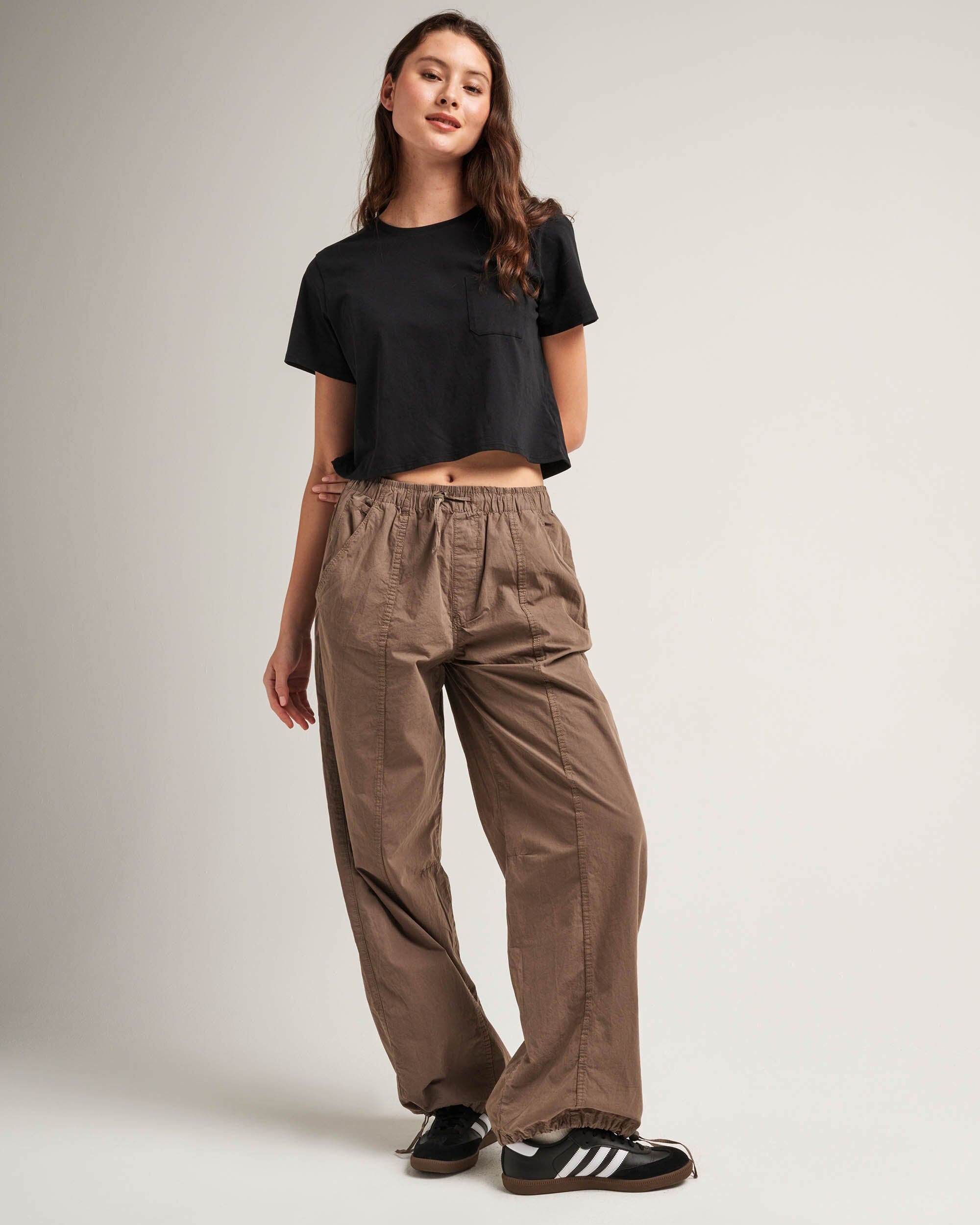 Richer Poorer - Pima Boxy Crop Tee - Black -