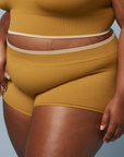Harper Wilde - Lounge Rib Boyshort - Golden -