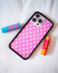 Lifestyle Image 02 Pink Polka Dot iPhone Case