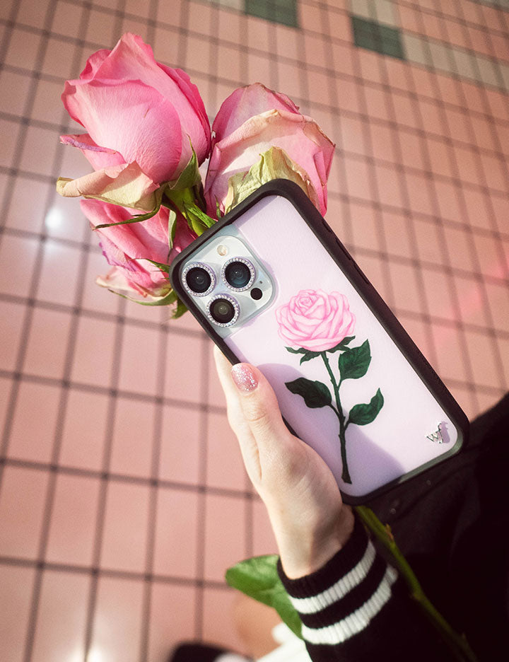 Lifestyle Image 02 Pink Rose iPhone Case