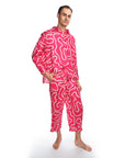 Boyko - Blake Blouse - Hot Pink Squiggle -