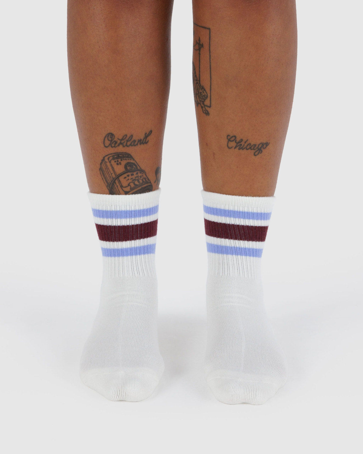 Baggu - Ribbed Sock - Ivory Stripe -