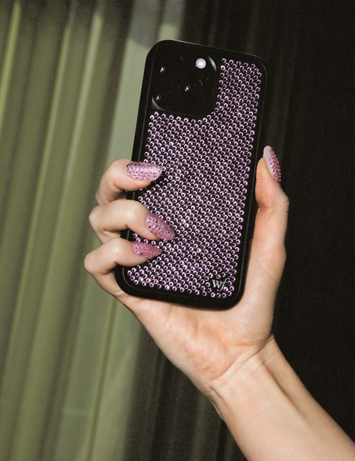 Supporting Image 04 Rhinestone Pink iPhone Case