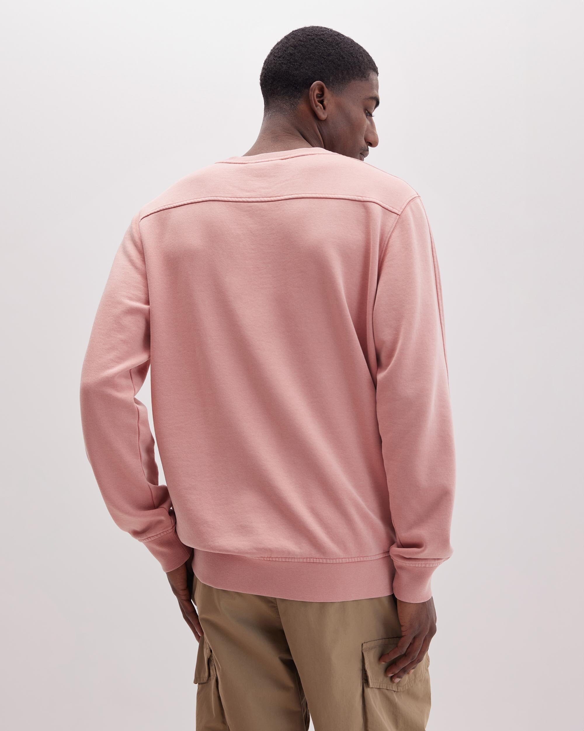 Richer Poorer - Mens Recycled Fleece Sweatshirt - Mineral Pink Sands -