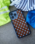Supporting Image 05 Polka Dot | Brown and Blue iPhone Case