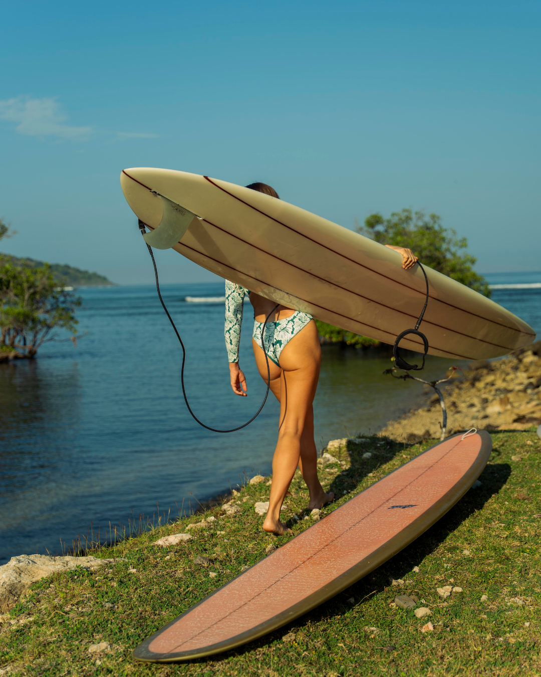 Noserider Surf Club - Classic Long-Sleeve Surf Suit in Lush Tropics -
