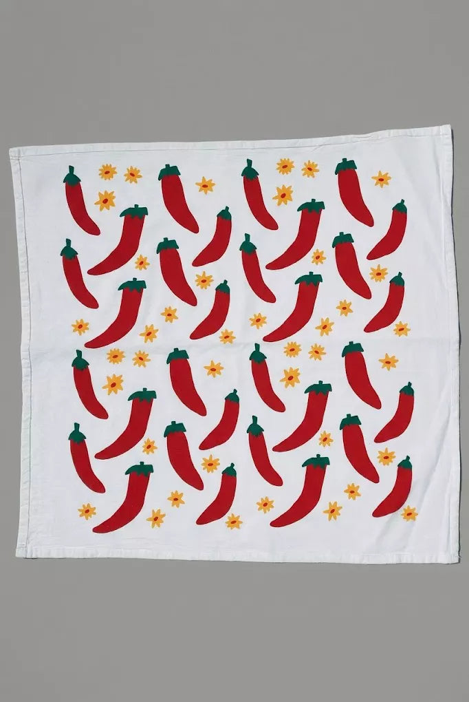 Julie Peach - Chili Pepper Towel -