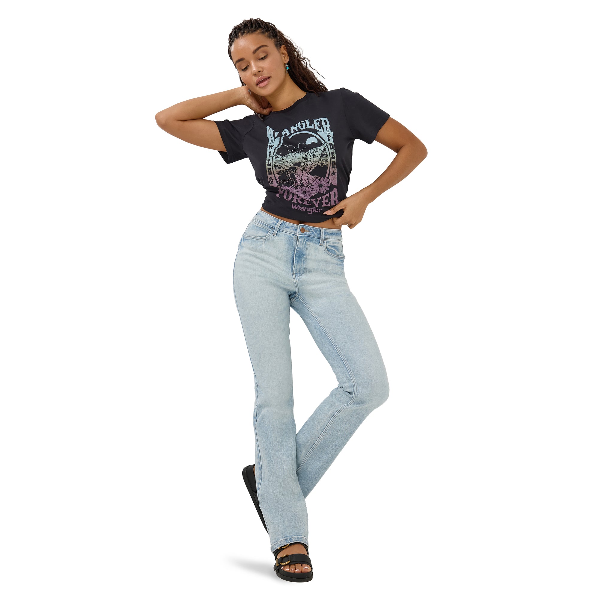 Wrangler - High Rise Bold Boot Jean - Finn -