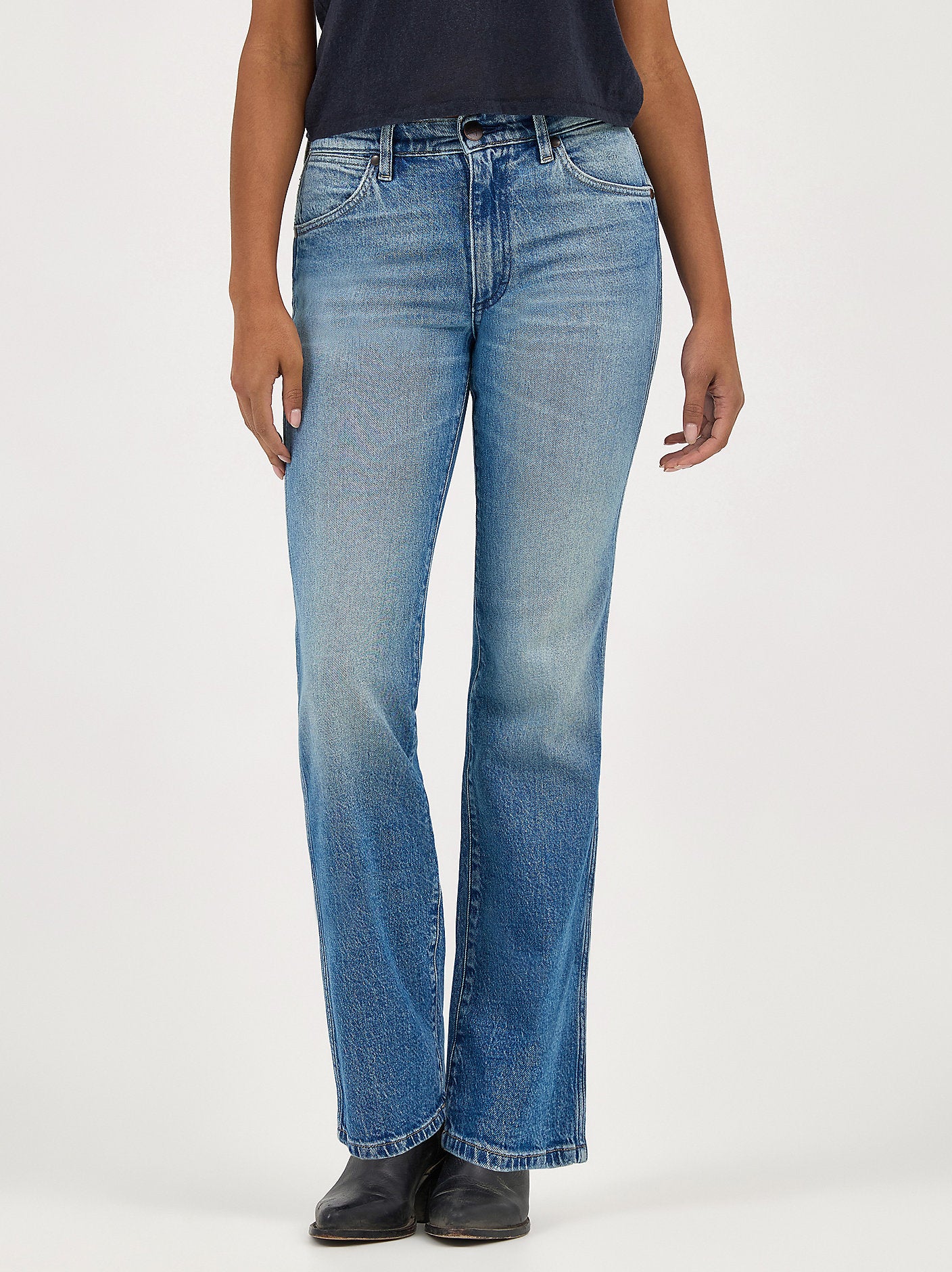 Wrangler - Wrancher Bootleg Jean - Dirty Denim -