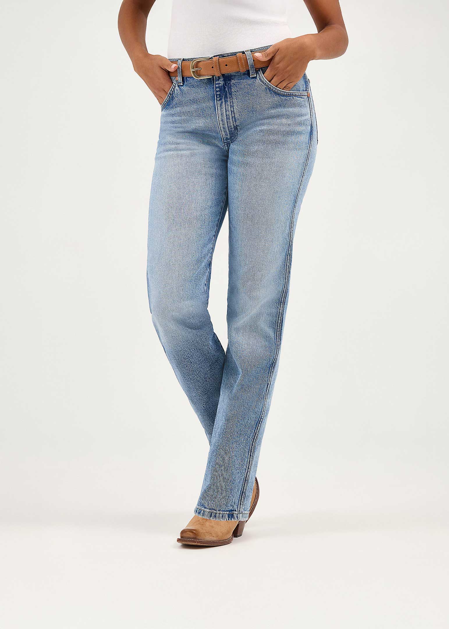 Wrangler - Sunset Straight Jean - Frosty Silver -