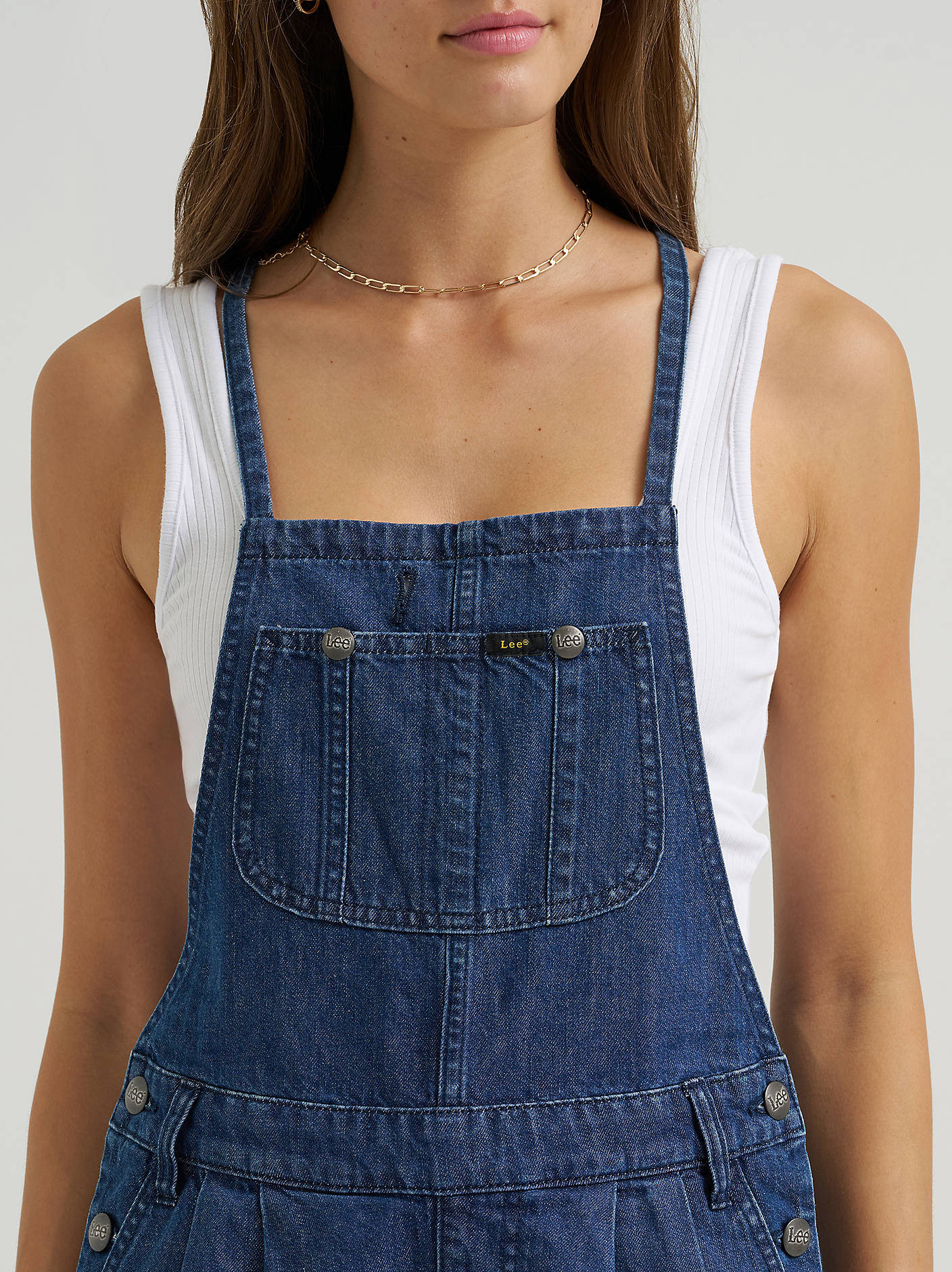 Lee - Denim Romper - Mid Pacific -