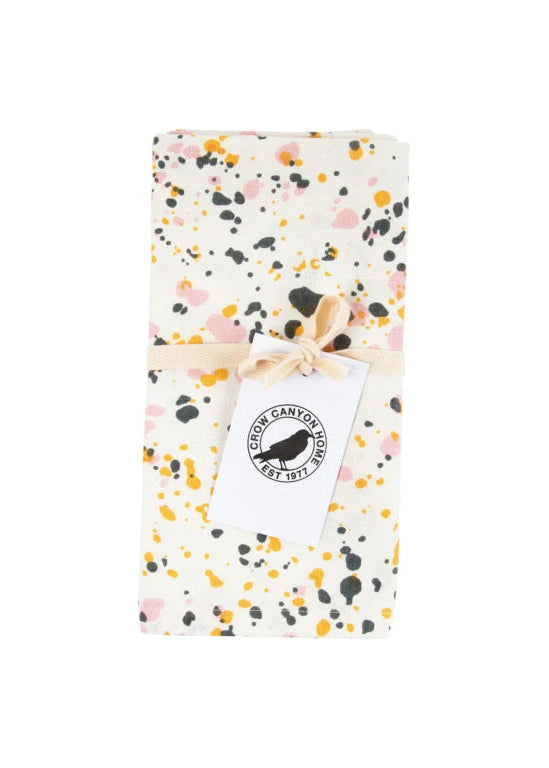 Crow Canyon Home - Catalina Kitchen Towels - Pink Sunset, Set of 2 -
