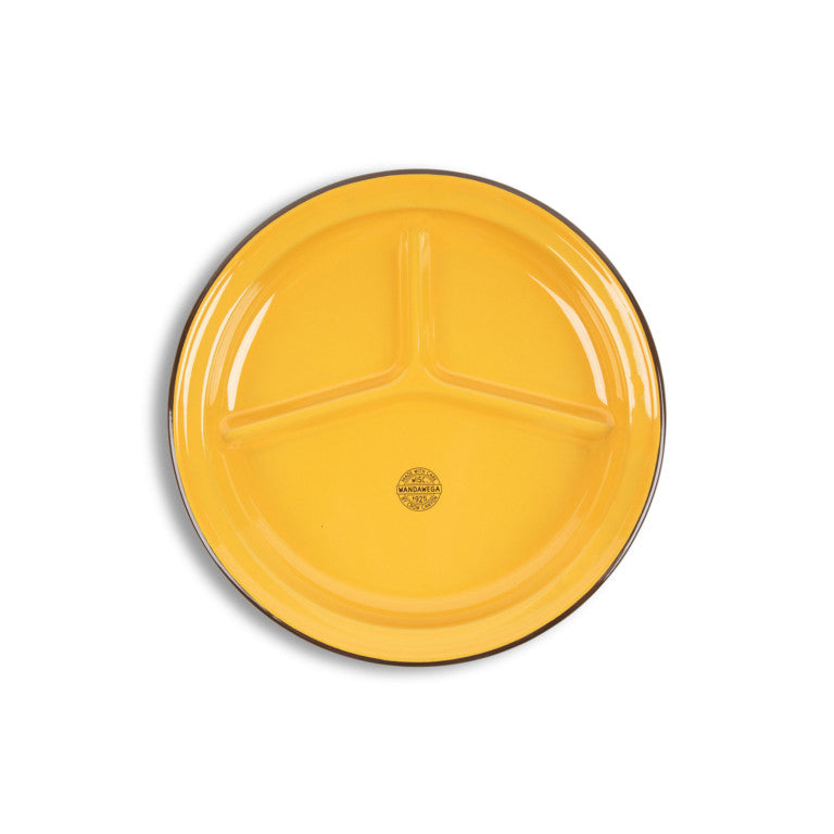 Crow Canyon Home - Camp Wandawega x CCH Divided Camp Plate - Mustard Yellow, Set of 2 -