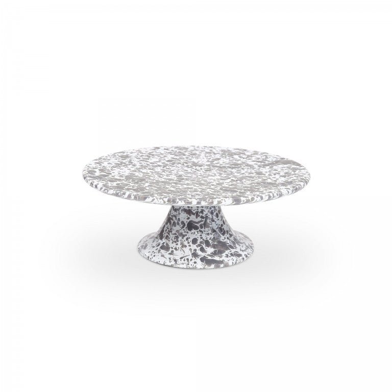 Crow Canyon Home - Splatter Cake Stand - Grey -