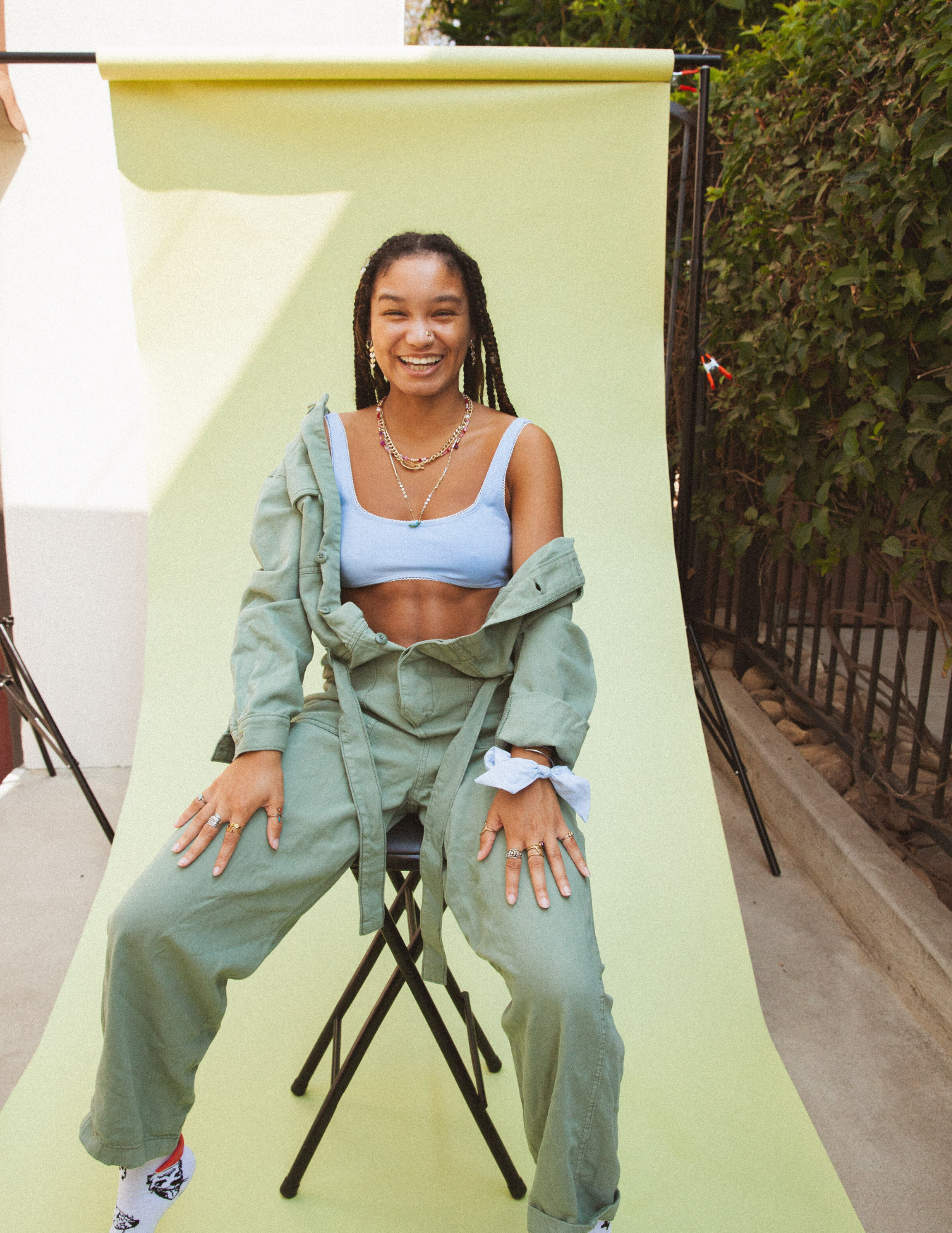 Rat Boi - Scoop Back Bralette - Baby Blue -