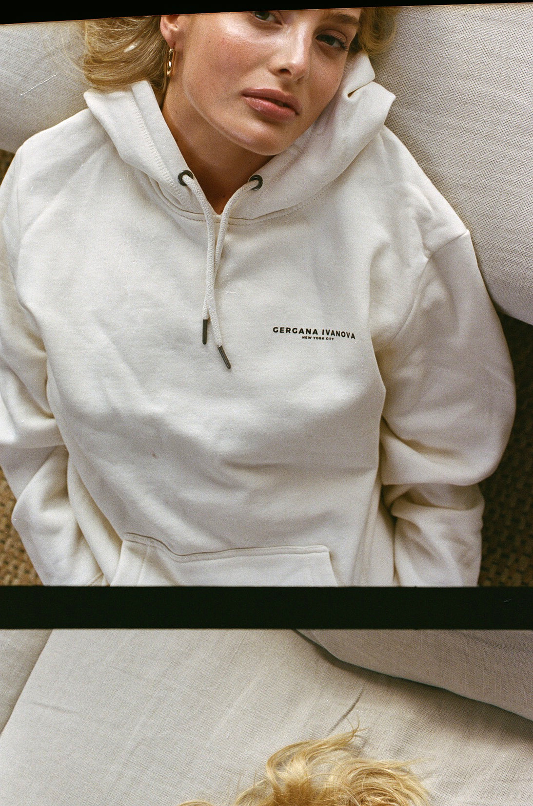 Gergana Ivanova - Organic Cotton Hoodie - Vanilla -