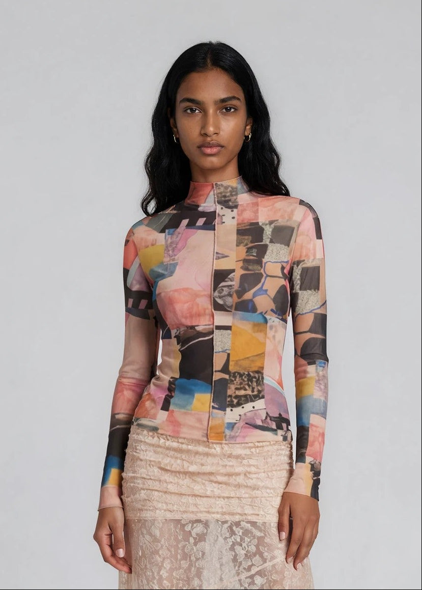 Saemdi - Elna Mesh Top -